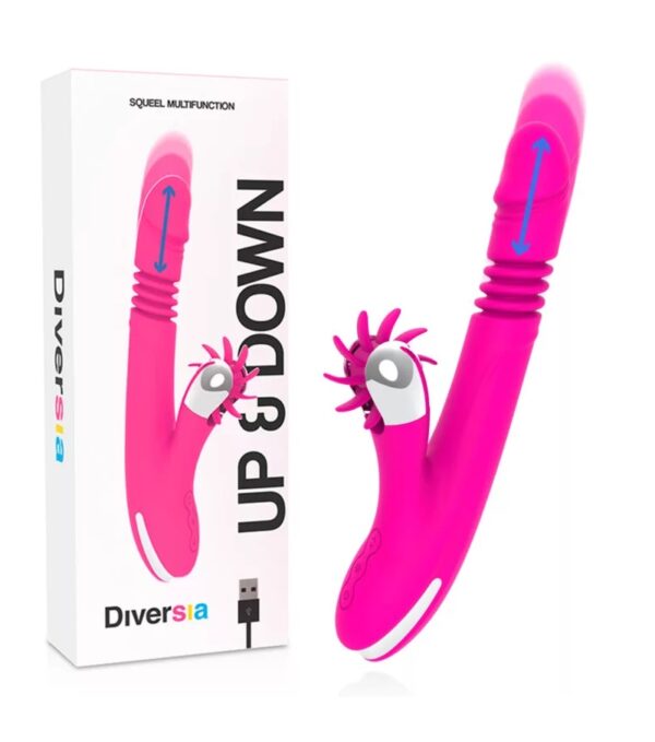 DIVERSIA vízálló nyuszi vibrátor (24 cm)