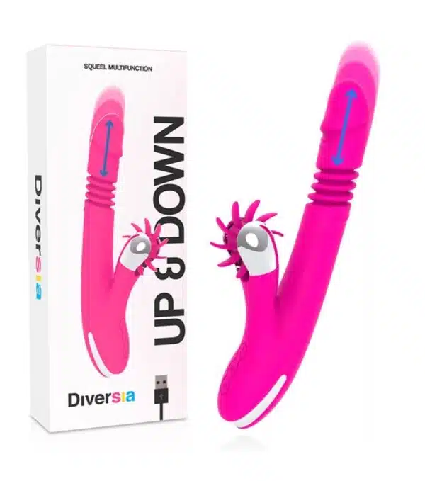 DIVERSIA vízálló nyuszi vibrátor (24 cm)