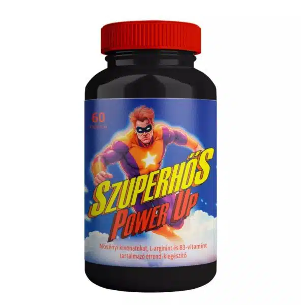 SZUPERHŐS Power Up kúraszerú potencianövelő kapszula (60 db)